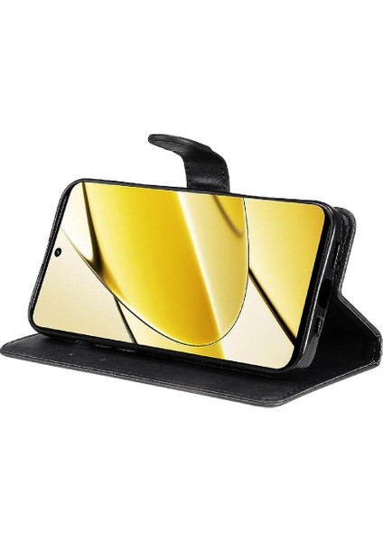 Realme 11X5G Iş Cüzdan Telefon Kılıfı Için Flip Case Klasik Düz Renk (Yurt Dışından)