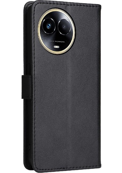 Realme 11X5G Iş Cüzdan Telefon Kılıfı Için Flip Case Klasik Düz Renk (Yurt Dışından)