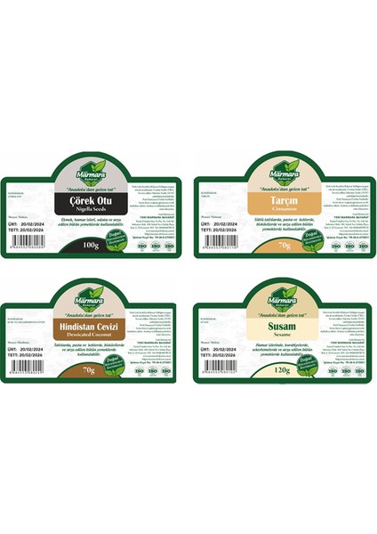 4'lü Marmara Baharat Hanımeli Paket