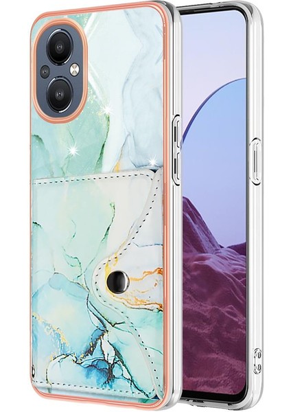 Oneplus Nord N20 5g Ince Cüzdan Mermer Yumuşak Tpu Tampon Kart Yuvaları Için Kılıf (Yurt Dışından)