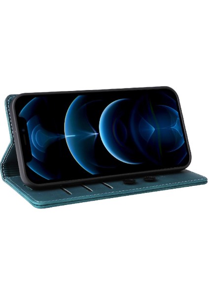 Iphone 12 Için Flip Case Pro Max Cüzdan Darbeye Kapak Kapak Basit Kılıf (Yurt Dışından)