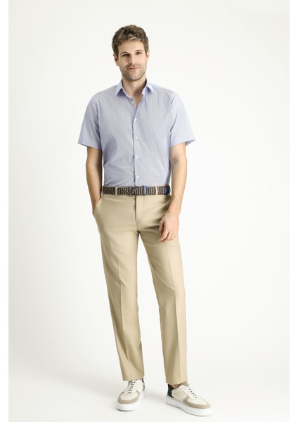 Kısa Kol Regular Fit Desenli Pamuklu Gömlek fiyatları