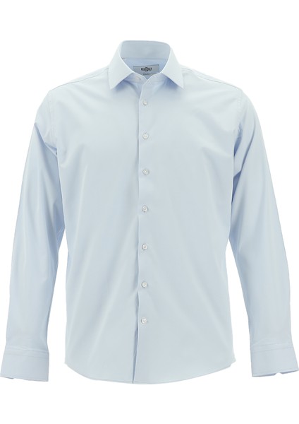Uzun Kol Slim Fit Dar Kesim Pamuklu Gömlek