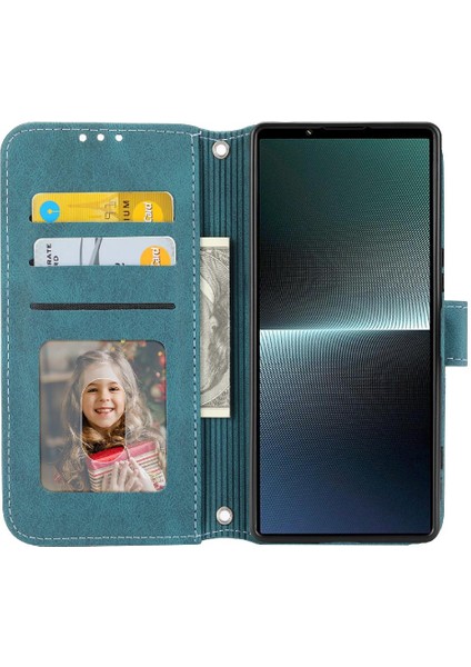 Sony Xperia 5 V Manyetik Kapatma Darbeye Koruyucu Pu Için Flip Case (Yurt Dışından)