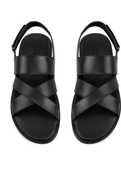 Tiger Siyah Erkek Deri Sandalet indirimleri