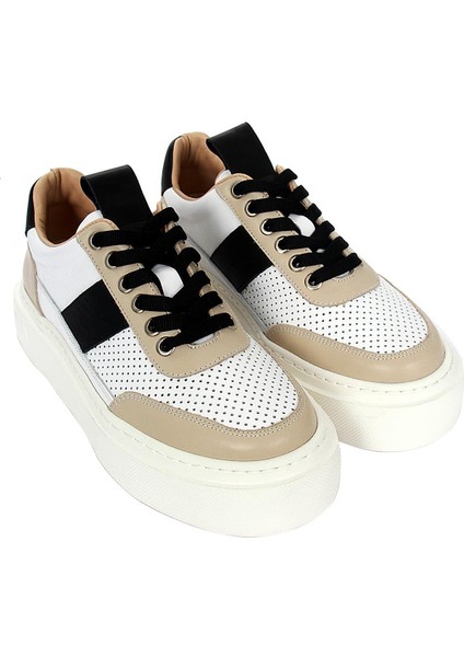 Kadde Kadın Ayakkabı - Bej-Beyaz modelleri