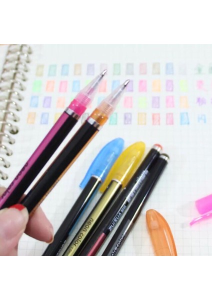 Pastel Jel Mürekkepli Kalem 1 0 mm 12 Renk fırsatları