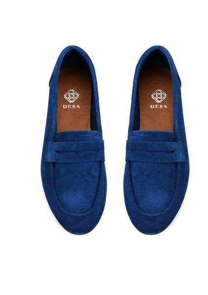Deidre Mavi Kadın Süet Deri Loafer indirimleri