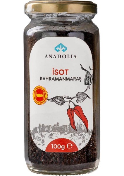 Kahramanmaraş Isot Cam Şişe 100 gr