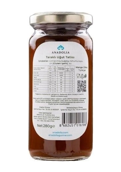 Taraklı Uğut Nevruz Tatlısı Buğday Çimi Marmelatı 280 gr
