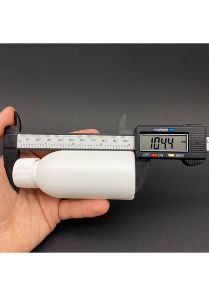 100 cc Beyaz Pe Sert Şişe Beyaz Kapaklı 100 ml Kapaklı Plastik Şişe x 10 Adet