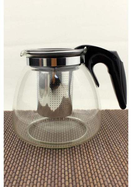 Cam Demlik 700ml, Bitki ve Çay Demleme, Süzgeçli, Estetik ve Şık Tasarım