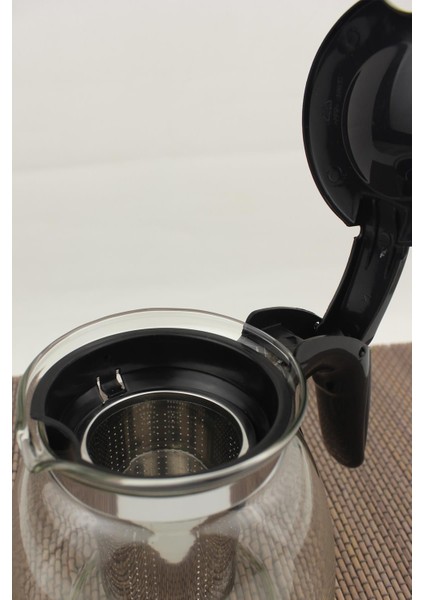 Cam Demlik 700ml, Bitki ve Çay Demleme, Süzgeçli, Estetik ve Şık Tasarım