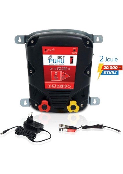 Güneş Enerjili Elektrikli Çit Cihazı (2 Joule) (20W Panel + 12V/14Ah Jel Akü) fiyatları