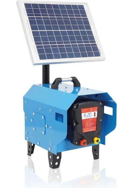 Compact Güneş Enerjili Elektrikli Çit Cihazı (20 W) (2 Joule = 20.000 m)