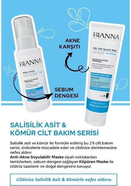 Bubble Mask Salisilik Asit & Kömür Anti Akne Köpüren Yüz Maskesi 75 Ml