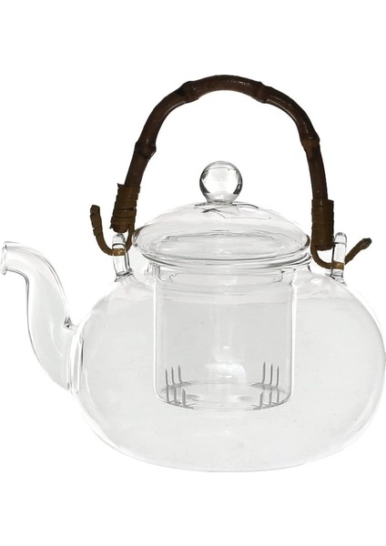 Cam Demlik 800ml Siyah Bitki Çay Yapıcı, Ev, Mutfak, Sofra, Ahşap Tutmaç fiyatları