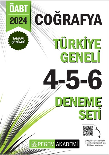 2024 KPSS ÖABT Coğrafya Tamamı Çözümlü Türkiye Geneli 4-5-6 (3'lü