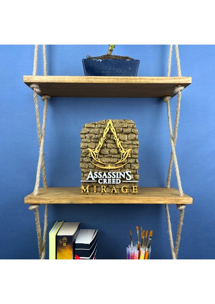 Assassin's Creed Mirage Logo Figür - Benzersiz Koleksiyon Figürü