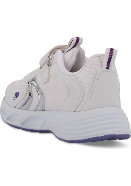 Paolıno Kız Çocuk Sneaker Ayakkabı Beyaz / Mor