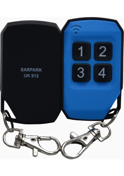 Sarpark SR-912 Akıllı, Kodlanabilir, Kopyalanabilir, 433 Mhz Garaj Kumandası (Bft-Nice-Faac Uyumlu-Mavi 1234) fırsatları