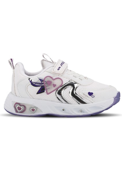 Paolıno Kız Çocuk Sneaker Ayakkabı Beyaz / Mor