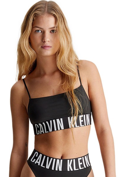 Bralet Kadınlar İçin Şık Tasarım ve Yüksek Destekli Siyah Kumaş