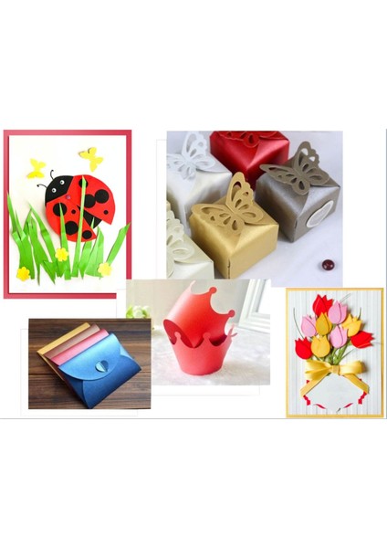5 Adet Sedef Inci Fon Kartonu 50 x 70 cm 160 gr