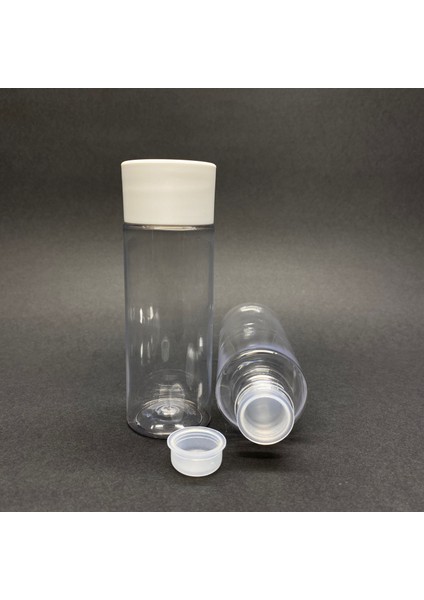 100 cc Silindir Kalın Sert Şişe Beyaz Kalın Kapaklı 100 ml Kör Tıpalı Ağız Çapı 24MM x 10 Adet