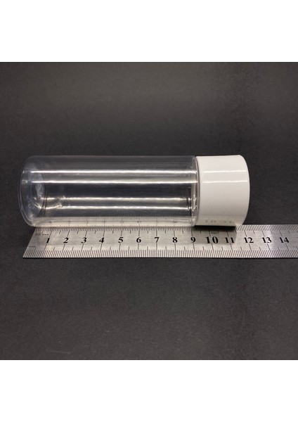 100 cc Silindir Kalın Sert Şişe Beyaz Kalın Kapaklı 100 ml Kör Tıpalı Ağız Çapı 24MM x 10 Adet