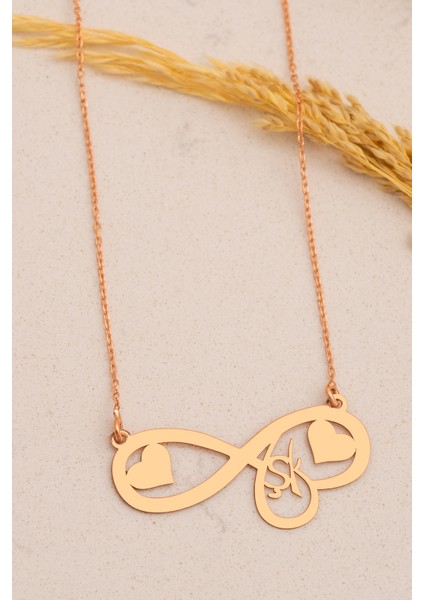 Harfli Sonsuzluk Gümüş Kolye modelleri