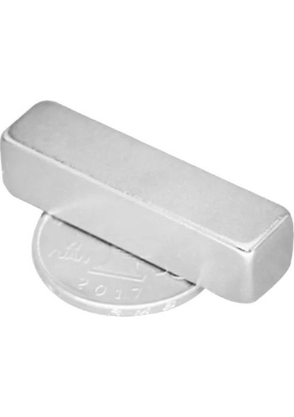 1 Adet 40MM x 10MM x 10MM Süper Güçlü Neodyum Mıknatıs (Tekli Paket)