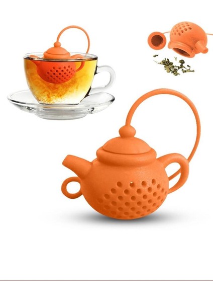 Turuncu Cam Bardak Kenarı Çaydanlık Demliği 0-499 ml, şık ve kullanışlı tasarım fiyatları