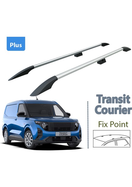 Ford Yeni Courier Aluminium Üst Tavan Çıtası Plus Serisi Gri