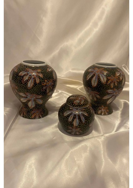 El Işi Seramik Vazo Seti 3 Lü indirimleri