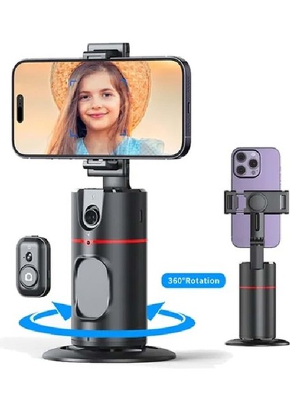 P02 Tripod Otomatik Yüz Takibi 360 Dönebilen Tripod