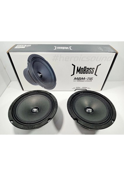 16CM Midrange – Mobass MBM-116 Midrange Hoparlör – Kaliteli Midrange