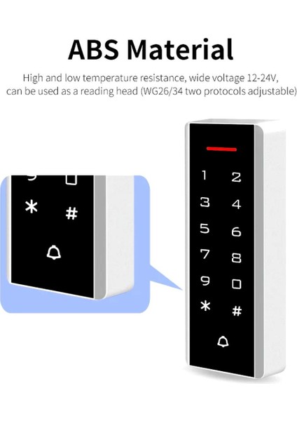 SR-205 Mf Stand-Alone, Iç Ortam, Şifreli, Mifare Kart Okuyucu (13,56 Mhz)