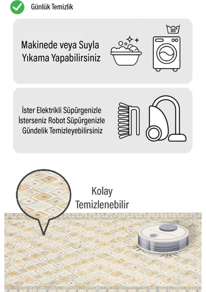 Gri Elmas Desen Dijital Baskılı Zenit Kilim fiyatları