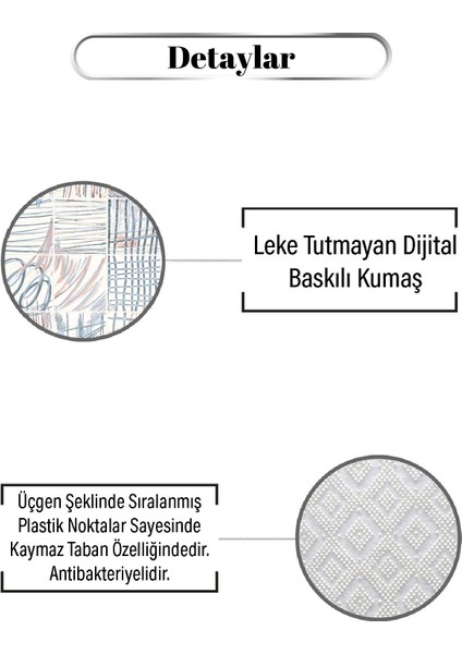 Dağınık Çizgi Desen Dijital Baskılı Zenit Kilim modelleri