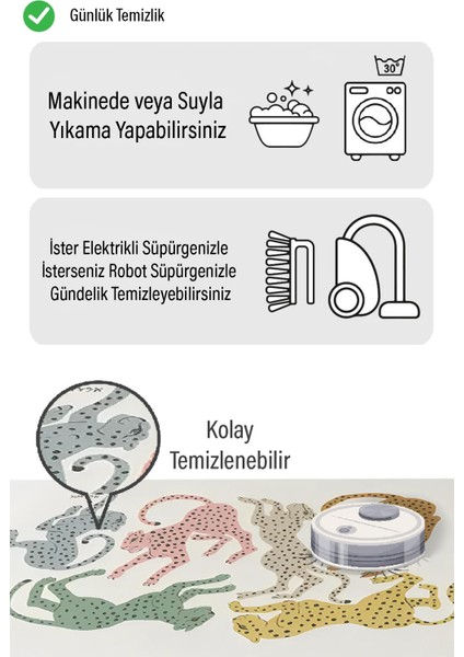 Leopar Desen Dijital Baskılı Zenit Kilim fiyatları