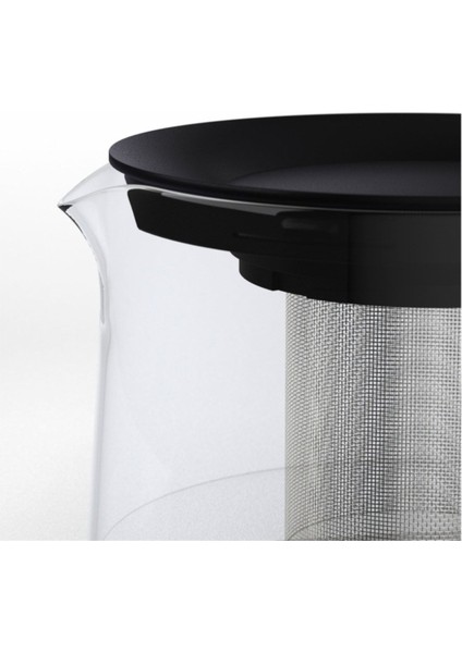 600ml Cam Demlik Çelik Süzgeçli, CZ Menşei, Şık ve Dayanıklı Tasarım indirimleri