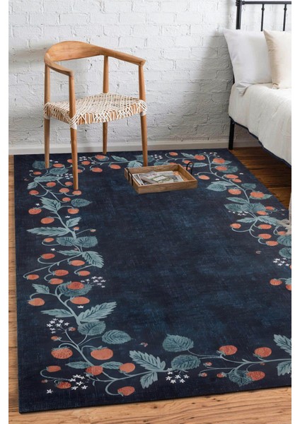 Dalında Çilek Desen Dijital Baskılı Zenit Kilim