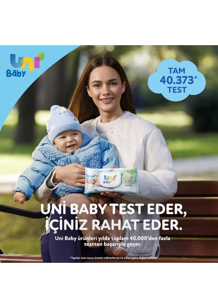 Uni Baby Hassas Dokunus Islak Mendil 12x52 (624 Yaprak)