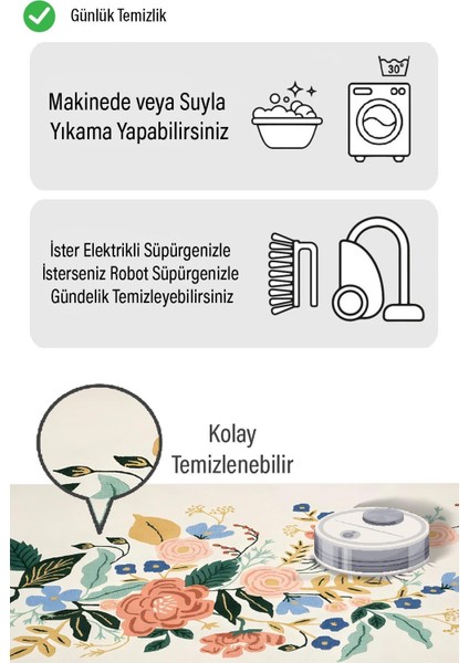 Düz Çiçek Desen Dijital Baskılı Zenit Kilim fiyatları
