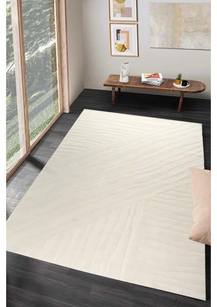 Çizgi Dokulu Modern Desen Dijital Baskılı Zenit Kilim