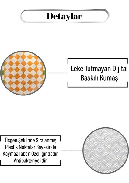 Parçalı Kare Desen Dijital Baskılı Zenit Kilim modelleri