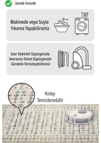 Krem Renkli Çiçek Desen Dijital Baskılı Zenit Kilim fiyatları