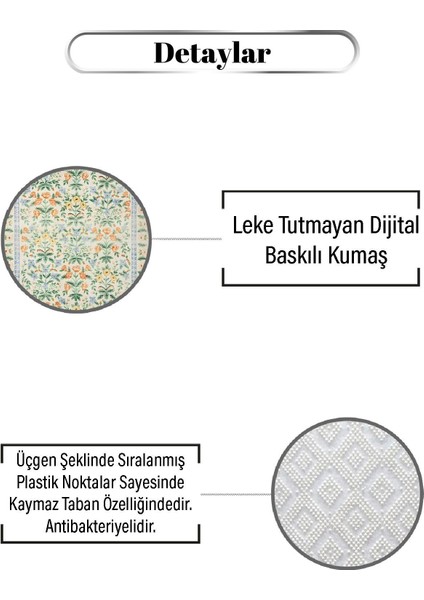 Doğa ve Bitki Desen Dijital Baskılı Zenit Kilim modelleri