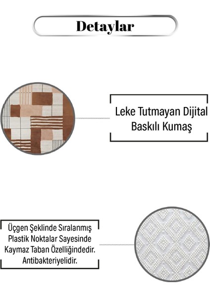 Modern Parça Desen Dijital Baskılı Zenit Kilim